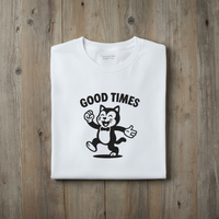 Load image into Gallery viewer, Good Times Cat Retro Thirties Cartoon - Unisex T-Shirt