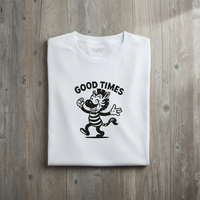 Load image into Gallery viewer, Good Times Zebra Retro Thirties Cartoon - Unisex T-Shirt