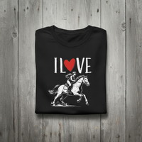 Load image into Gallery viewer, I Love Horses and Horseback Riding - Unisex T-Shirt