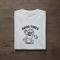 Load and play video in Gallery viewer, Good Times Frog Retro Thirties Cartoon - Unisex T-Shirt