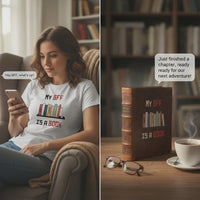 Load and play video in Gallery viewer, My BFF Is A Book - Unisex T-Shirt