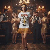 Load and play video in Gallery viewer, Fun Retro Thirties Girl - Unisex T-Shirt