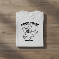 Load and play video in Gallery viewer, Good Times Chicken Retro Thirties Cartoon - Unisex T-Shirt