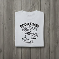 Load and play video in Gallery viewer, Good Times Elephant Retro Thirties Cartoon - Unisex T-Shirt