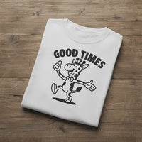 Load and play video in Gallery viewer, Good Times Giraffe Retro Thirties Cartoon - Unisex T-Shirt