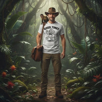 Load and play video in Gallery viewer, Good Times Monkey Retro Thirties Cartoon - Unisex T-Shirt