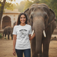 Load and play video in Gallery viewer, Good Times Elephant Retro Thirties Cartoon - Unisex T-Shirt
