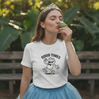 Load and play video in Gallery viewer, Good Times Frog Retro Thirties Cartoon - Unisex T-Shirt