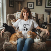 Load and play video in Gallery viewer, Good Times Cat Retro Thirties Cartoon - Unisex T-Shirt