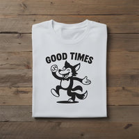 Load and play video in Gallery viewer, Good Times Fox Retro Thirties Cartoon - Unisex T-Shirt